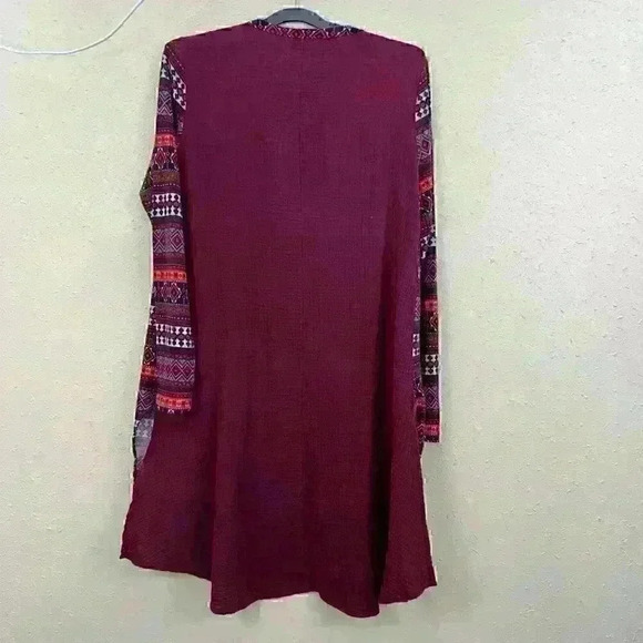 Entro  astek Duster Cardigan Sweater Size  S  SC2 - Picture 2 of 5